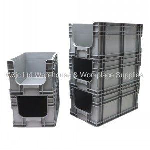 Heavy Duty Stacking Euro Box 51cm 27 Litre Open Front